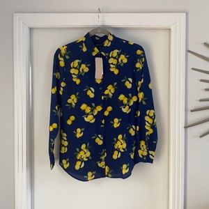 NWT- Navy Blue Blouse